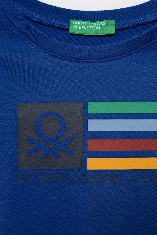 Αγορίστικα Παιδικό βαμβακερό μακρυμάνικο United Colors of Benetton 3I1XG10F2.P.reproposed μπλε