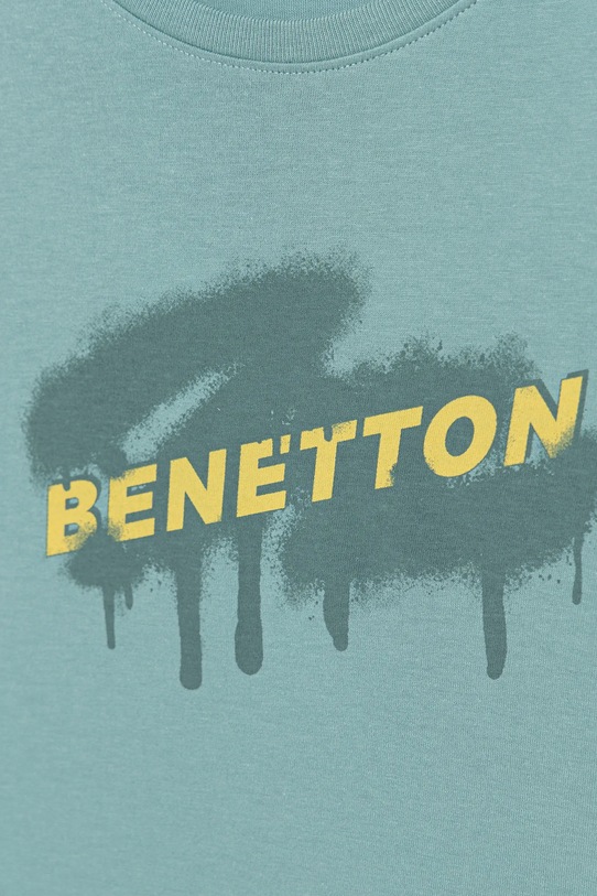 Băieți United Colors of Benetton longsleeve copii 3I1XG10JZ.P.seasonal turcoaz