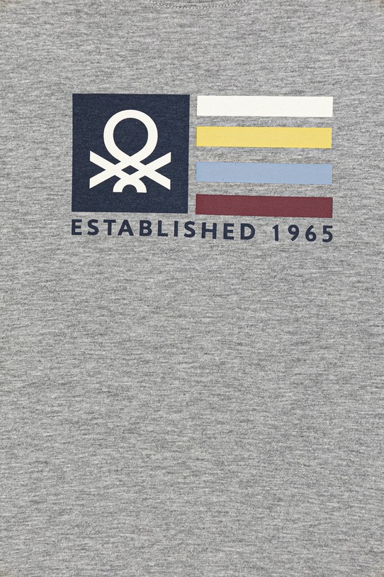 CHLAPEC Dětské tričko s dlouhým rukávem United Colors of Benetton 3I1XG10JZ.P.seasonal šedá