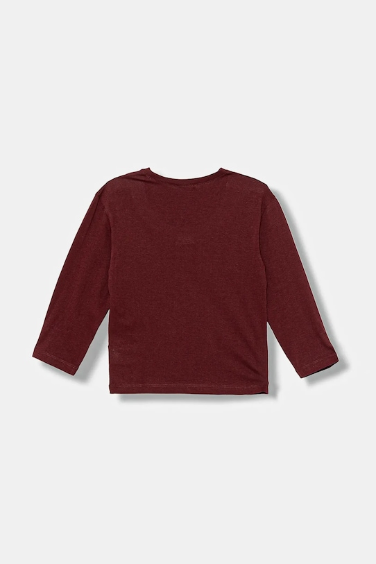 United Colors of Benetton longsleeve dziecięcy 3I1XG10JZ.P.seasonal bordowy AW25