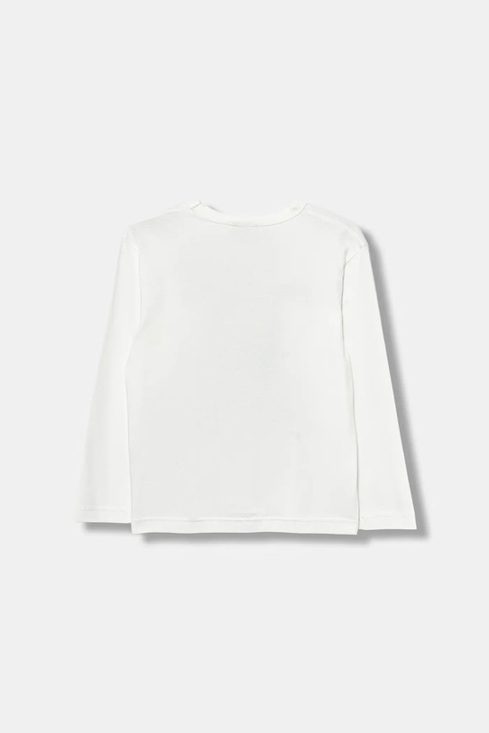 United Colors of Benetton longsleeve bawełniany dziecięcy 35RYC10QA.G.seasonal biały AW25