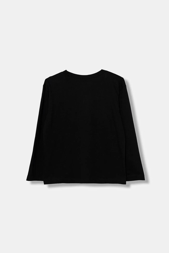 United Colors of Benetton longsleeve bawełniany dziecięcy 35RYC10QA.G.seasonal czarny AW25