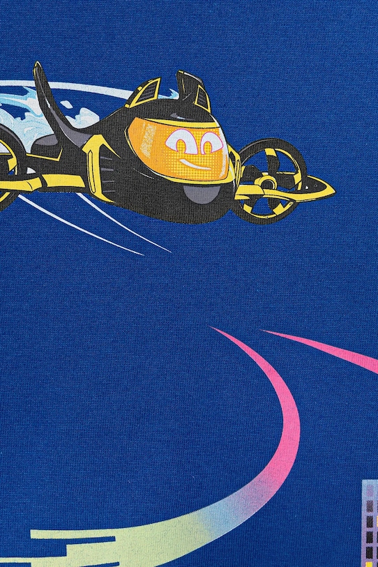 Chłopiec United Colors of Benetton longsleeve bawełniany dziecięcy 35RYG10KE.P.seasonal niebieski