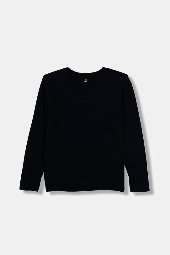 Хлопковый детский лонгслив United Colors of Benetton 3IVWC10PW.G.seasonal тёмно-синий AW25