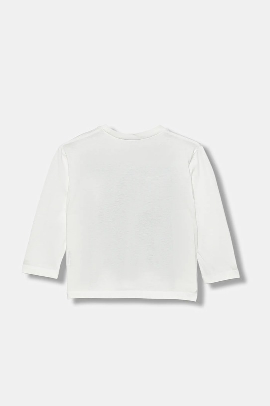 United Colors of Benetton longsleeve bawełniany dziecięcy 3JERG10K5.P.seasonal biały AW25