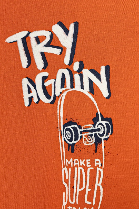 Мальчик Хлопковый детский лонгслив United Colors of Benetton 3JERG10K5.P.seasonal оранжевый