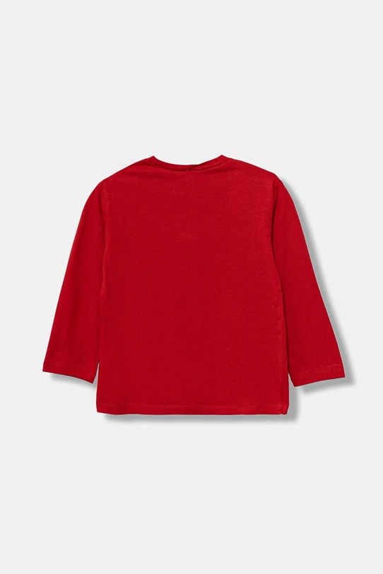 United Colors of Benetton longsleeve bawełniany dziecięcy 3JERG10K5.P.seasonal czerwony AW25