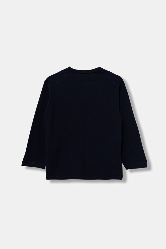 United Colors of Benetton longsleeve bawełniany dziecięcy 3JERG10K5.P.seasonal granatowy AW25
