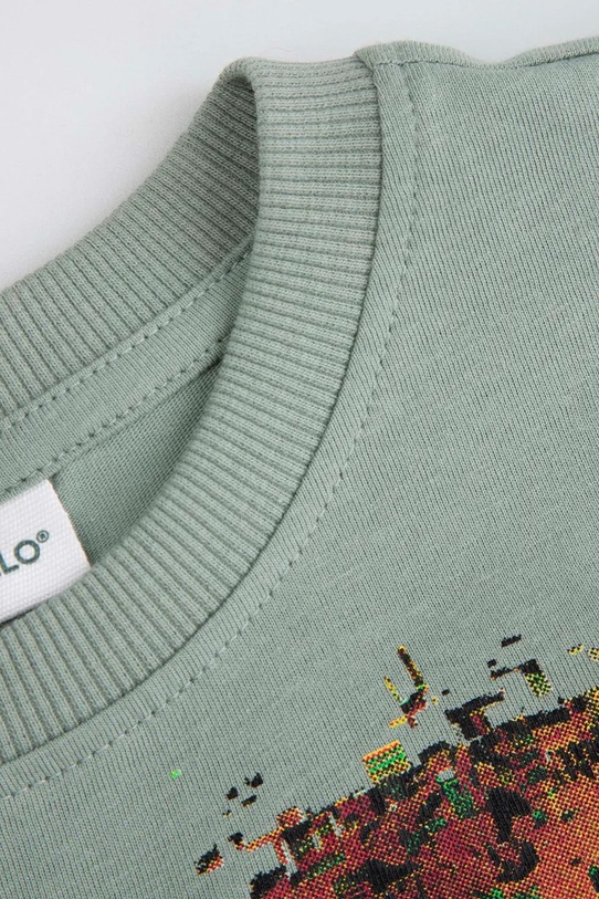 Chłopiec Coccodrillo longsleeve bawełniany dziecięcy ZC5143102VBA zielony