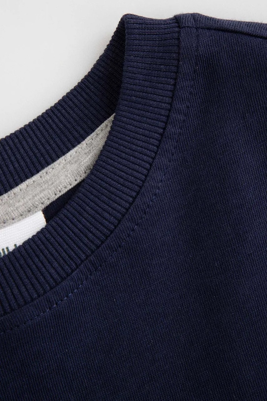 Chłopiec Coccodrillo longsleeve bawełniany dziecięcy ZC5143104VBA granatowy