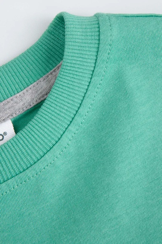 Chłopiec Coccodrillo longsleeve bawełniany dziecięcy ZC5143104VBA zielony