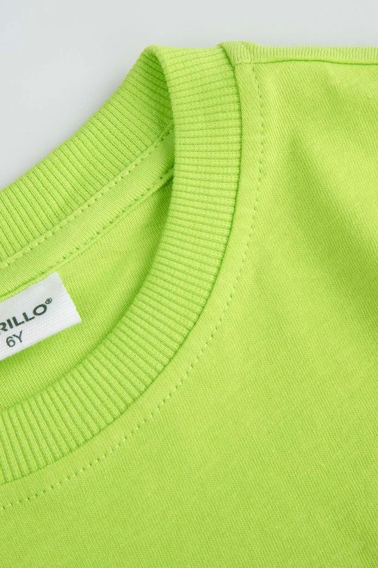Chłopiec Coccodrillo longsleeve bawełniany dziecięcy ZC5143106VBA zielony