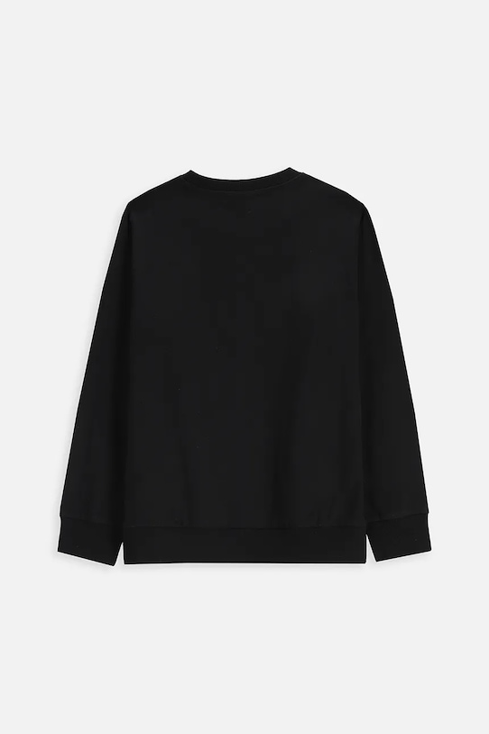 Coccodrillo longsleeve din bumbac pentru copii ZC5143107VBA negru AW25