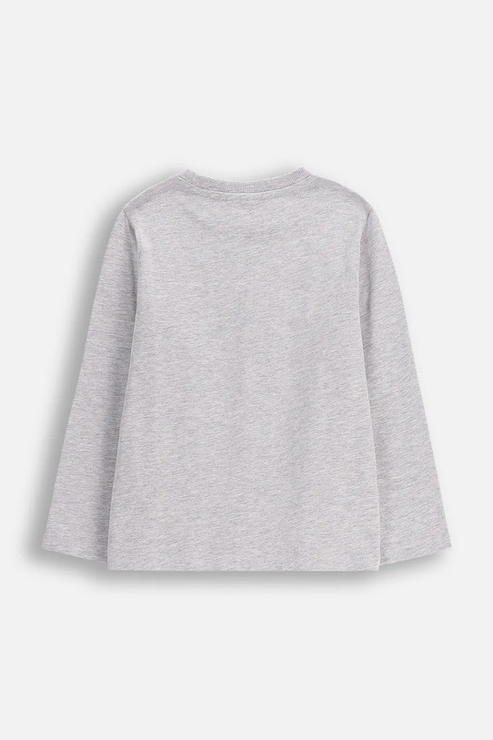 Coccodrillo longsleeve z bawełną dziecięcy ZC5143101CBK szary AW25