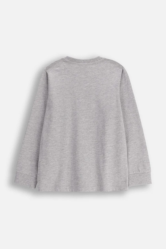 Coccodrillo longsleeve dziecięcy z bawełną ZC5143105VBA szary AW25