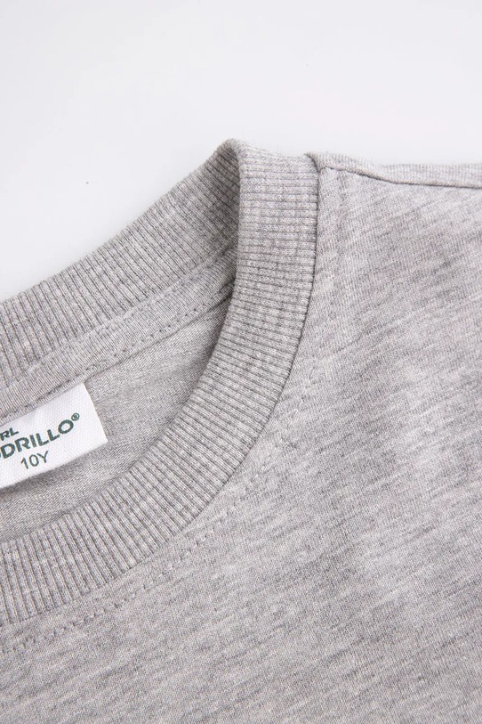Chłopiec Coccodrillo longsleeve dziecięcy z bawełną ZC5143105VBA szary