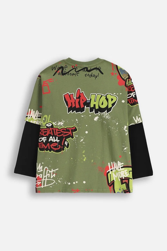 Coccodrillo t-shirt dziecięcy ZC5143101SBJ zielony AW25