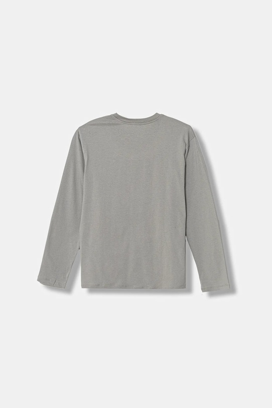 Dětské bavlněné tričko s dlouhým rukávem United Colors of Benetton 3ATNC10QU.G.Seasonal šedá AW25