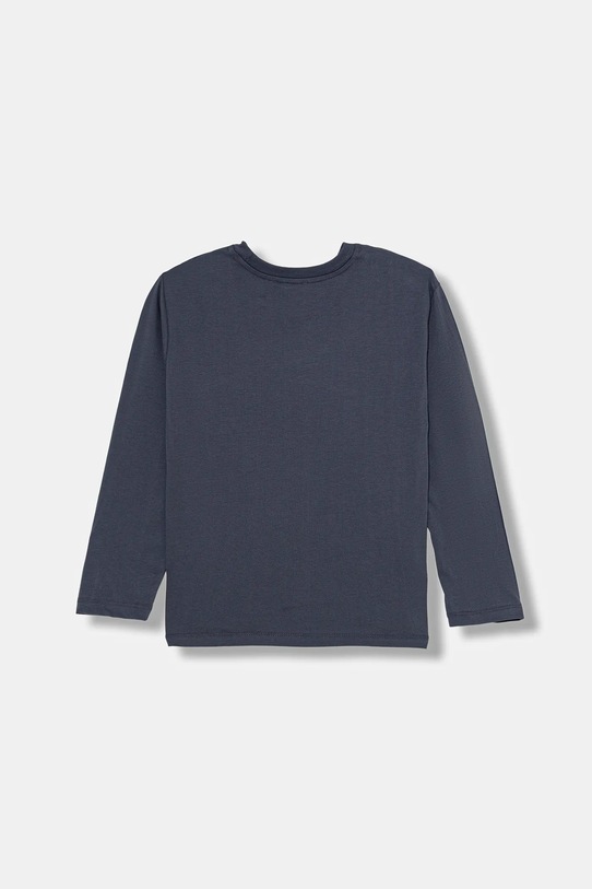 United Colors of Benetton longsleeve bawełniany dziecięcy 3ATNC10QU.G.Seasonal granatowy AW25