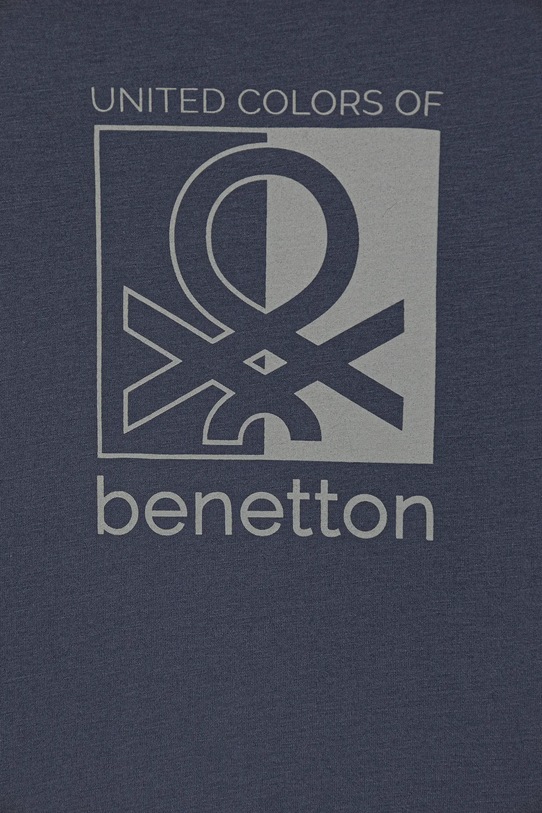 Chłopiec United Colors of Benetton longsleeve bawełniany dziecięcy 3ATNC10QU.G.Seasonal granatowy