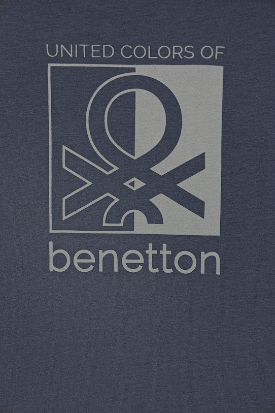 Chłopiec United Colors of Benetton longsleeve bawełniany dziecięcy 3ATNC10QU.G.Seasonal granatowy