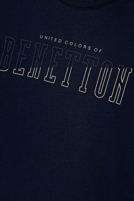 Chłopiec United Colors of Benetton longsleeve bawełniany dziecięcy 3ATNC10QU.G.Seasonal granatowy