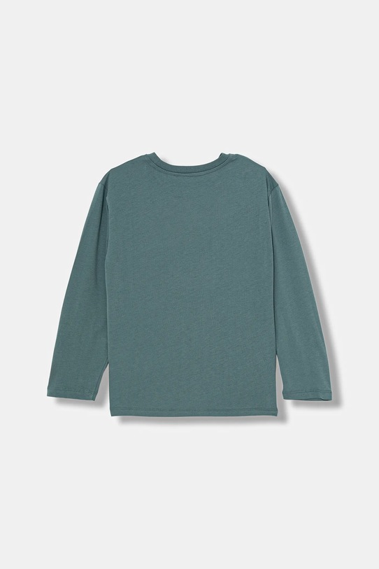 United Colors of Benetton longsleeve bawełniany dziecięcy 3ATNC10QU.G.Seasonal zielony AW25