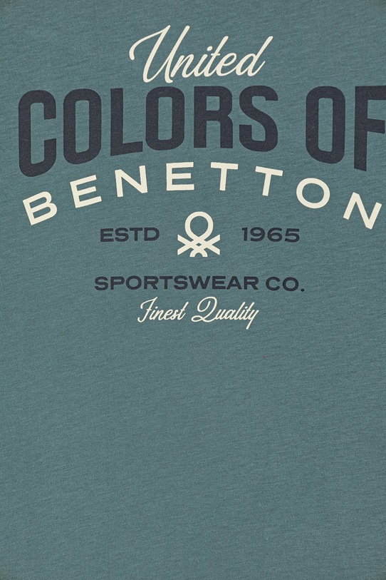 Chłopiec United Colors of Benetton longsleeve bawełniany dziecięcy 3ATNC10QU.G.Seasonal zielony