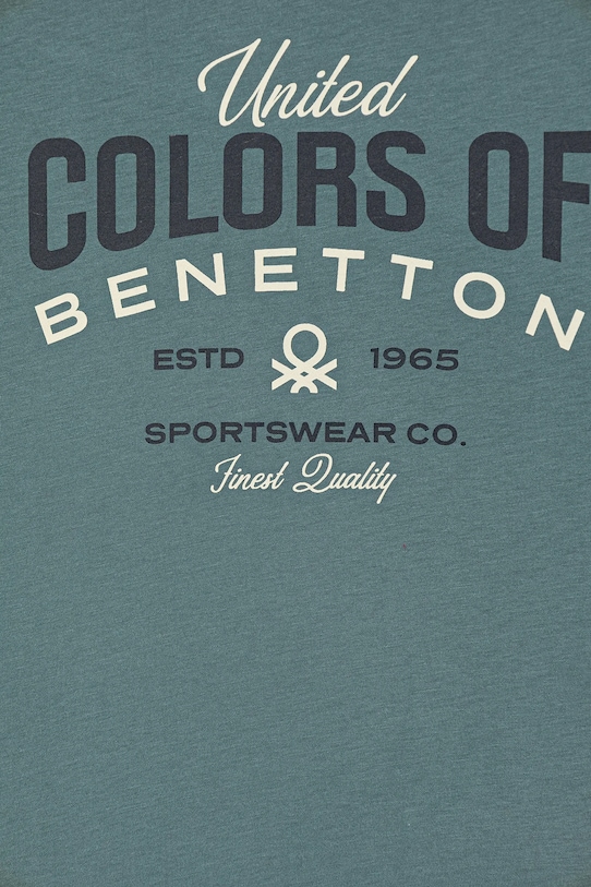 Chłopiec United Colors of Benetton longsleeve bawełniany dziecięcy 3ATNC10QU.G.Seasonal zielony