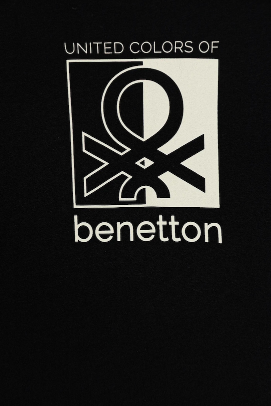 Chłopiec United Colors of Benetton longsleeve bawełniany dziecięcy 3ATNC10QU.G.Seasonal czarny