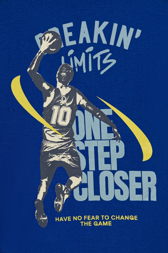 Chłopiec United Colors of Benetton longsleeve bawełniany dziecięcy 3ATNC10R8.G.Seasonal niebieski