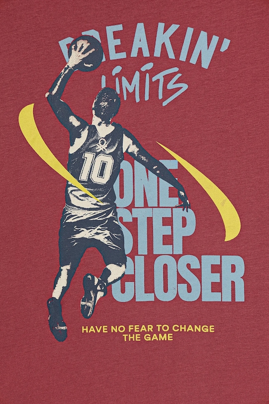 Chłopiec United Colors of Benetton longsleeve bawełniany dziecięcy 3ATNC10R8.G.Seasonal czerwony