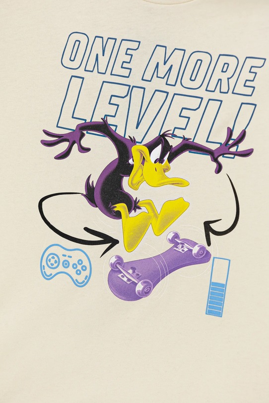 Chłopiec United Colors of Benetton longsleeve bawełniany dziecięcy 3ATNC10RL.G.Seasonal beżowy