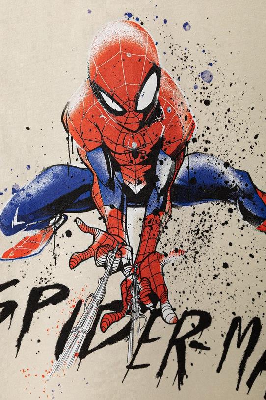 Chłopiec United Colors of Benetton longsleeve piżamowy dziecięcy 3ATNC10RN.G.Seasonal beżowy