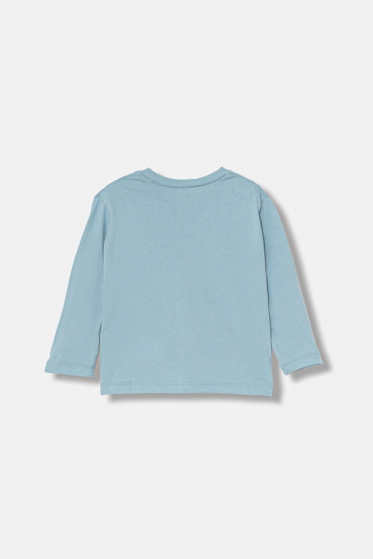 United Colors of Benetton longsleeve bawełniany dziecięcy 3ATNG10KT.P.Seasonal niebieski AW25