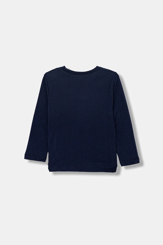 United Colors of Benetton longsleeve bawełniany dziecięcy 3ATNG10KT.P.Seasonal granatowy AW25