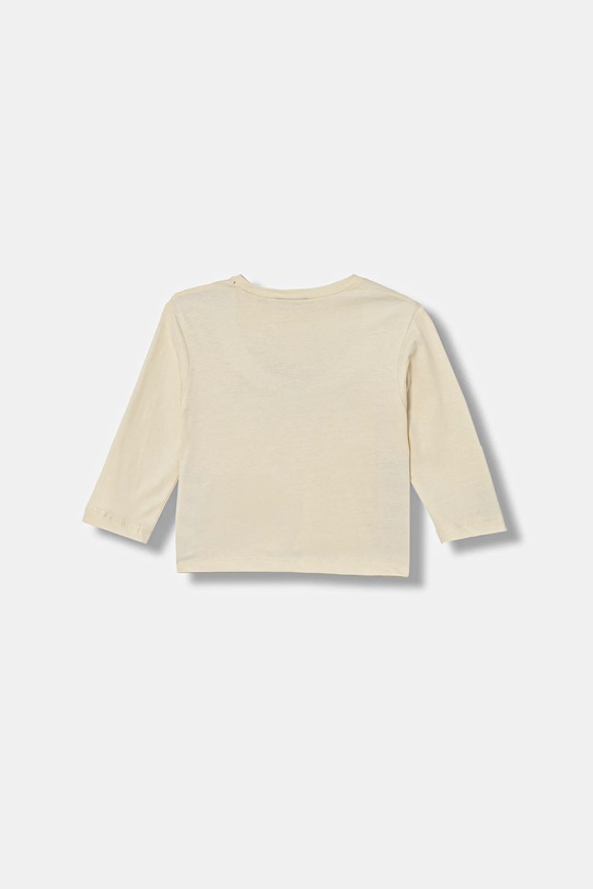United Colors of Benetton longsleeve bawełniany dziecięcy 3ATNG10KT.P.Seasonal beżowy AW25