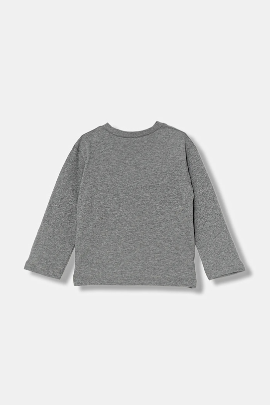 United Colors of Benetton longsleeve bawełniany dziecięcy 3ATNG10KT.P.Seasonal szary AW25
