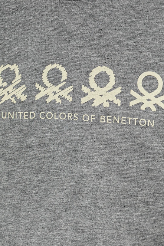 Chłopiec United Colors of Benetton longsleeve bawełniany dziecięcy 3ATNG10KT.P.Seasonal szary