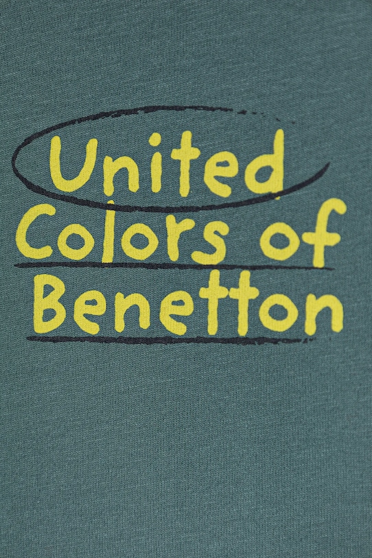 Chłopiec United Colors of Benetton longsleeve bawełniany dziecięcy 3ATNG10KT.P.Seasonal zielony