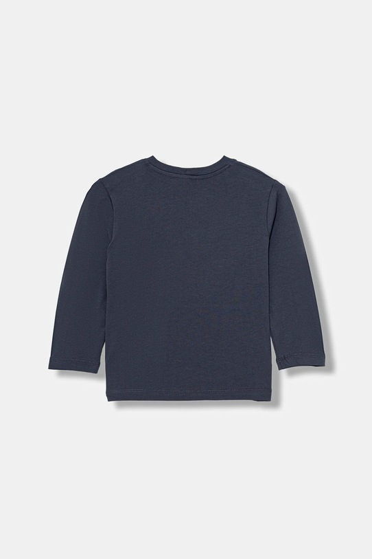United Colors of Benetton longsleeve bawełniany dziecięcy 3ATNG10KU.P.Seasonal granatowy AW25