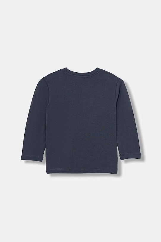 United Colors of Benetton longsleeve bawełniany dziecięcy 3ATNG10KU.P.Seasonal granatowy AW25