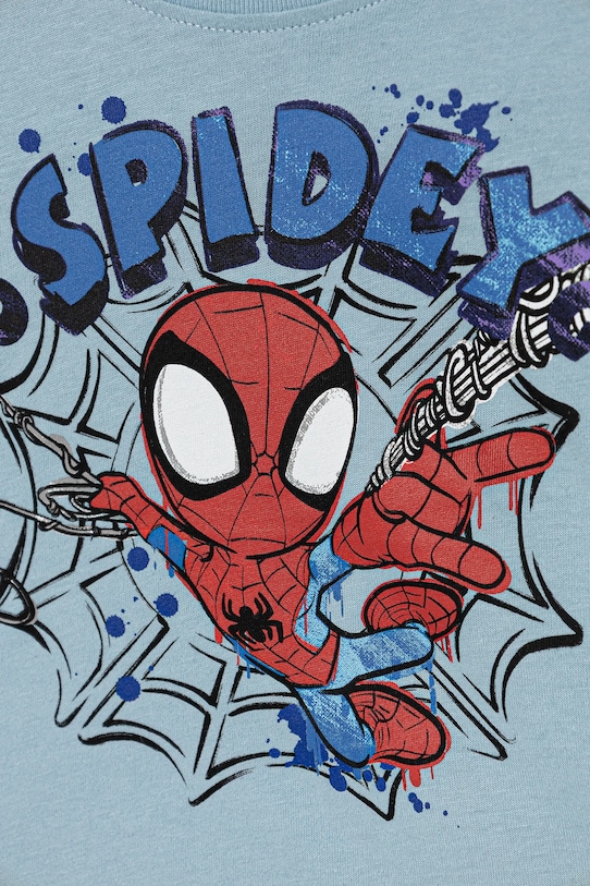 Dečki Otroška bombažna majica z dolgimi rokavi United Colors of Benetton 3ATNG10L6.P.Seasonal modra