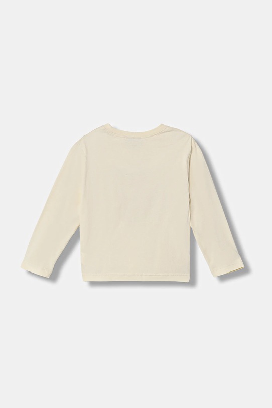 United Colors of Benetton longsleeve bawełniany dziecięcy 3ATNG10L6.P.Seasonal beżowy AW25