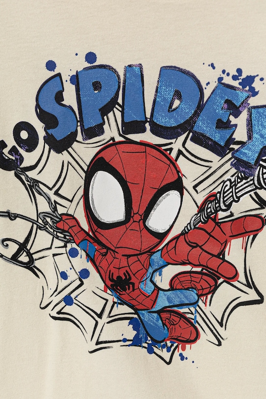 Chłopiec United Colors of Benetton longsleeve bawełniany dziecięcy 3ATNG10L6.P.Seasonal beżowy