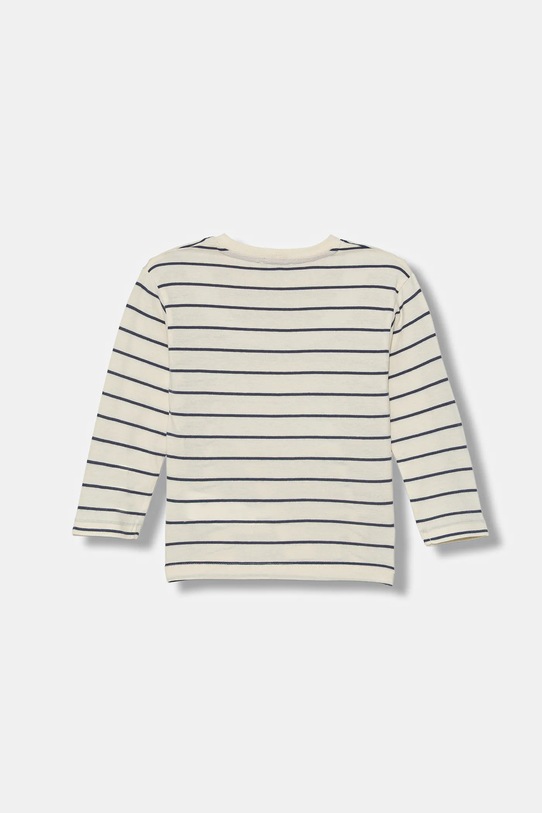 United Colors of Benetton longsleeve bawełniany dziecięcy 3XVJG10KW.P.Seasonal beżowy AW25