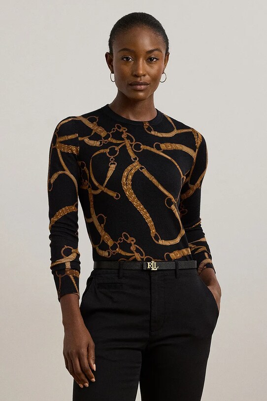 Lauren Ralph Lauren sweter pozostałe czarny 200971373