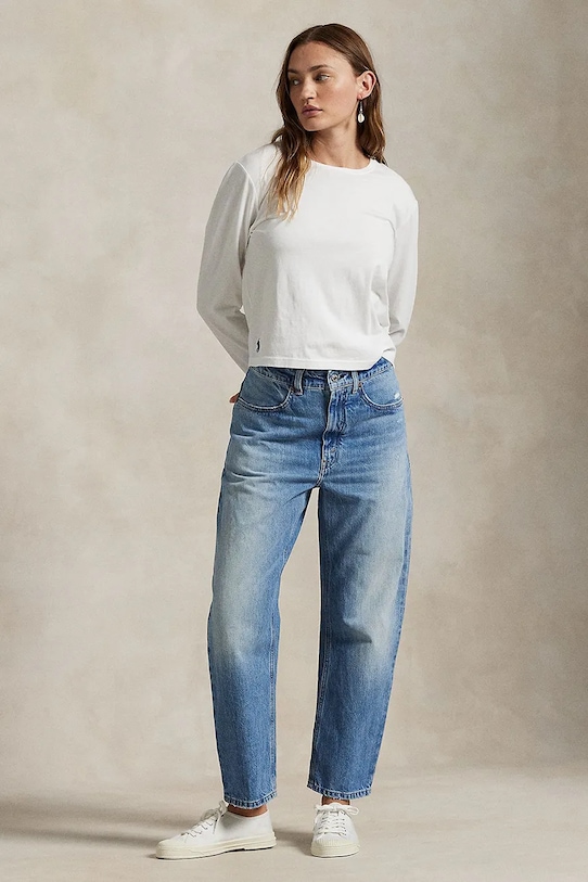 Oblečenie Tričko s dlhým rukávom Polo Ralph Lauren 211967103 biela