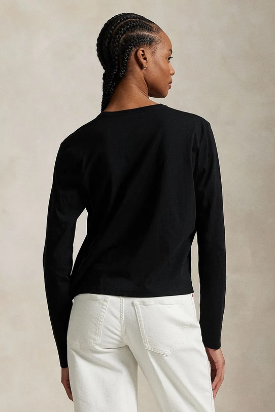 Tričko s dlhým rukávom Polo Ralph Lauren 211967103 čierna AW25