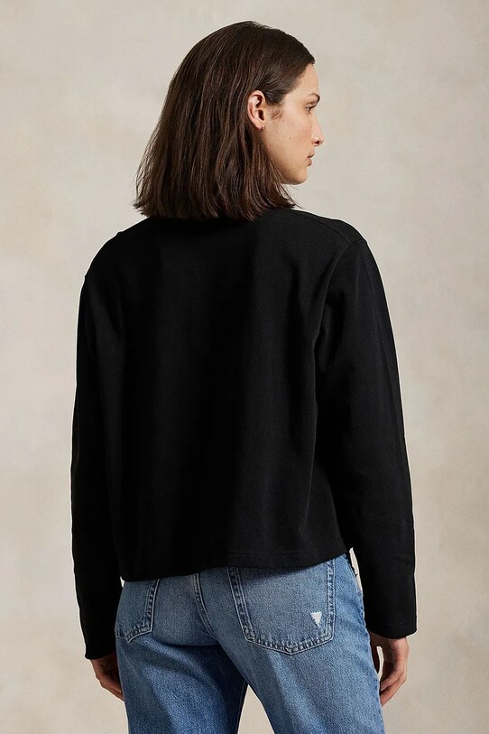 Polo Ralph Lauren longsleeve bawełniany 211967107 czarny AW25
